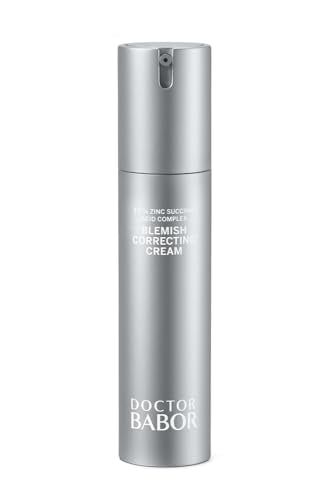 DOCTOR BABOR Blemish Correcting Cream, Leichte Creme bei unreiner Haut, mit Zink-Bersteinsäure-Komplex und Panthenol, Anti-Pickelmale, Wirkt beruhigend und talgregulierend, vegane Formel, 50 ml im Sale