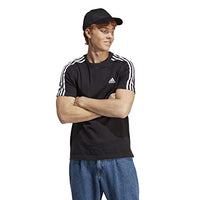 Thumbnail for adidas Herren Essentials Single Jersey 3-Stripes Tee, Semi Lucid Blue/White, im Sale