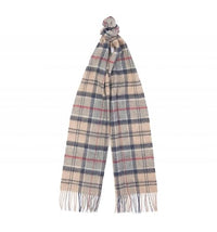 Thumbnail for Barbour Men's Wool and Cashmere Tartan Scarf, Dress Stone, One Size on Sale