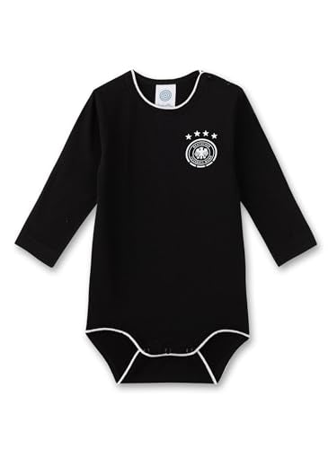 Sanetta DFB-Body Schwarz | Hochwertiger und bequemer Body für Babys aus Baumwoll-Mix. Baby Body 068 im Sale