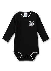 Thumbnail for Sanetta DFB-Body Schwarz | Hochwertiger und bequemer Body für Babys aus Baumwoll-Mix. Baby Body 068 im Sale