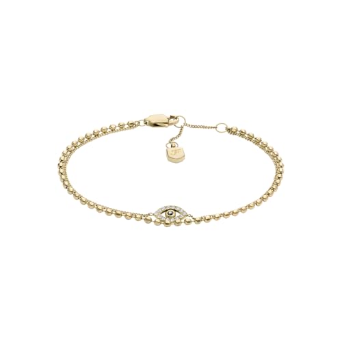 Fossil Damen-Armband Sutton Gold Edelstahl JF04794710, Einheitsgröße, Edelstahl, Kein Edelstein im Sale