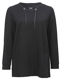 Thumbnail for Via Appia Due Damen Dezentes Sweatshirt in unifarbenem Stil im Sale