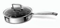Thumbnail for Le Creuset Uncoated Sauté Pan with Poaching Insert made of 3-ply stainless steel, 20 x 5 cm, 96204220001000 on Sale