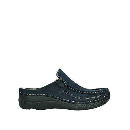 Wolky Comfort Extra Comfort Roll Slide - 11800 nubuck leather blue - 36 on sale