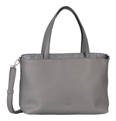 Gabor bags Noara Damen Shopper Umhängetasche Reißverschluss Mittelgroß Grau im Sale