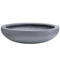 Thumbnail for VIVANNO Plant Bowl Fiberglass Anthracite Plana 9x34 cm - Flower Bowl for Garden and Balcony - Robust Decorative Bowl on Sale
