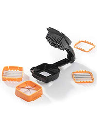 Thumbnail for Nicer Dicer Quick Gemüseschneider Zerkleiner Set 5-tlg. Kartofelschneider Zwiebelschneider, Gemüsehobel für Würfel Stifte Schneiden direkt in die Pfanne Schüssel Topf im Sale