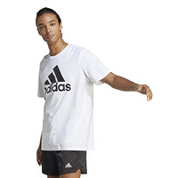 Thumbnail for adidas Herren Essentials Single Jersey Big Logo Tee, Black / White, im Sale