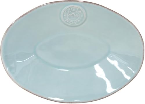 Costa Nova NOVA Snackteller, Beilagenteller oval 20cm turquoise, türkis im Sale