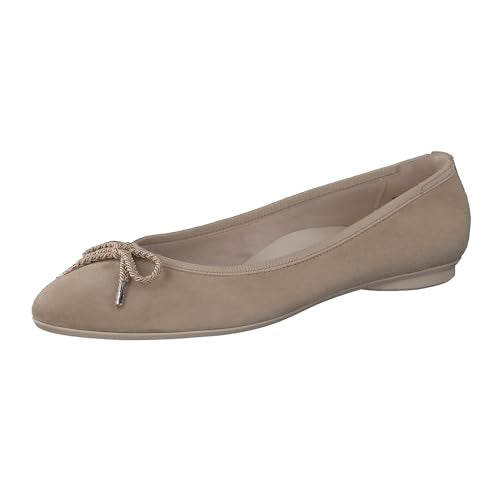 Paul Green Damen SUPER Soft Ballerina, Frauen Klassische Ballerinas,Slip-ons,klassisch elegant,Schleife,Ballerinen,Pumps,Beige (Champagne),40.5 im Sale
