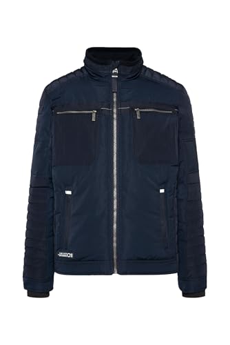 Camp David Herren Winterjacke im Biker-Design Blue Navy im Sale