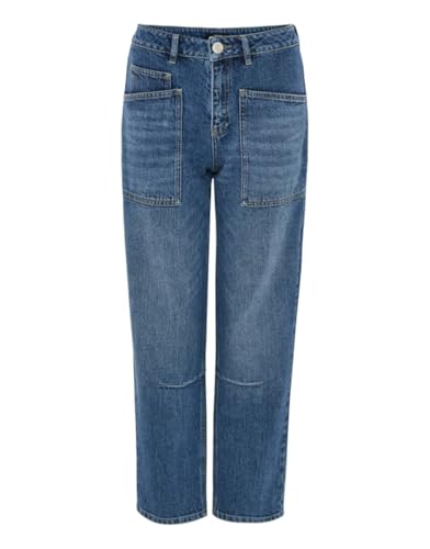OPUS Damen Tapered | Tapered Jeans Lissie Mid Rise aus BCI Cotton Mix mid Blue Soft, L28 im Sale