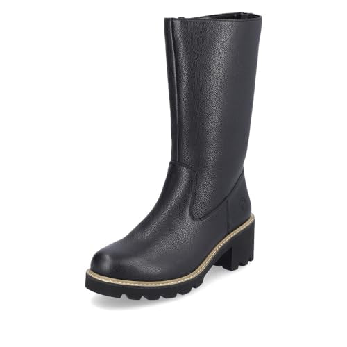Remonte Women's D0A78 Mid-Calf Boots, Black/Black / 01, 39 EU on Sale