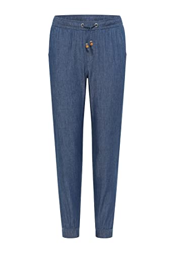 Ragwear Mädchen Hose TALIANA Denim aus Baumwoll-Viskose-Stoff, Vegan, Gummibund mit Tunnelzug und Kordel im Sale