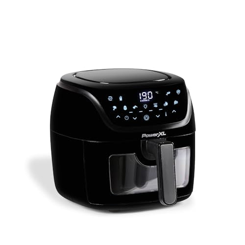 PowerXL Vortex PRO AirFryer - 4L Fassungsvermögen - 7in1 Heißluftfritteuse mit Sichtfenster - Touchscreen - 10 Programme - ohne Öl - mit Shake-Modus - 1350W - Anti-Haftbeschichtung im Sale