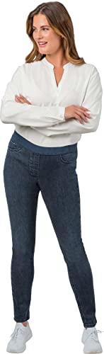 Thumbnail for Stehmann, Sissi-781W schmale Superstretch-Jeans mit elastischem Bund, Pitch Blue im Sale