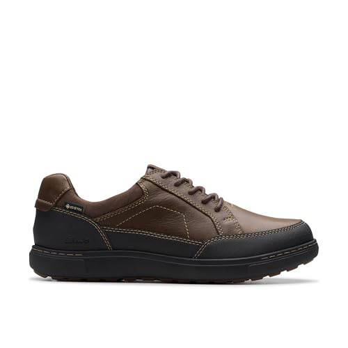 Clarks Herren Mapstone Logtx, Dunkelbraun Lea, EU im Sale