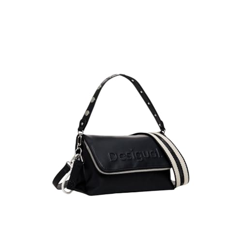 Desigual Women's Accessories PU Across Body Bag, Black im Sale