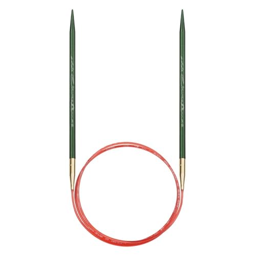 Addi - Addi Christmas Lace (60cm, 5.00mm) Rundschreiben Stricknadel mit Eloxierte Aluminiumspitzen und Rote Kunststoffschnur - 1 Nadel im Sale