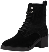 Thumbnail for Tommy Hilfiger SUEDE MID HEEL LACEUP LOGOTAPE ( Stiefeletten Damen, Schwarz (Black), 41 EU im Sale