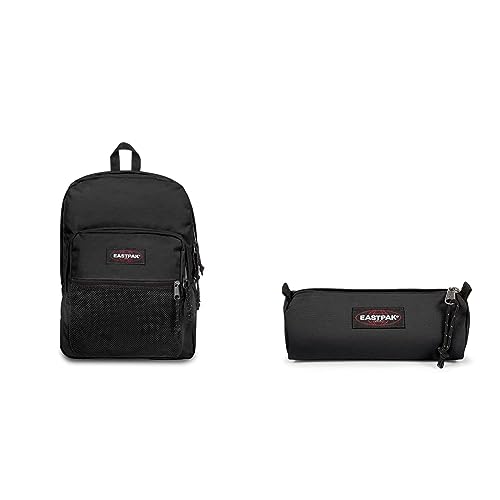 EASTPAK Pinnacle Rucksack, cm, L, Schwarz (Black) & BENCHMARK SINGLE Federmäppchen, 21 cm, Schwarz (Black) im Sale