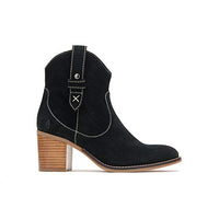 Thumbnail for Hush Puppies Damen Hannah Mid Boot Stiefelette, schwarzes Leder im Sale