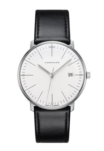 JUNGHANS max Bill Quarz Armbanduhr mit Saphirglas 41/4817.02 im Sale