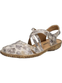 Thumbnail for Josef Seibel women's strappy sandals Rosalie 54, width G (normal), sandals, summer sandals, flat, summer shoes, cream-multi, 40 EU on sale