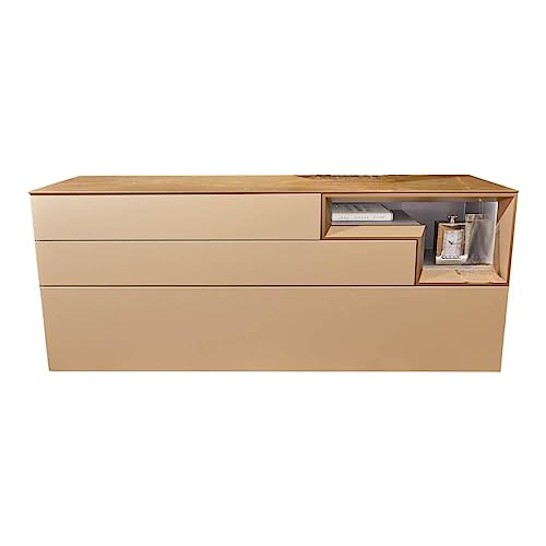Hülsta Sideboard Tetrim lacquer silk grey cover plate ceramic Pulpis frame bronze-coloured... on sale