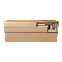 Thumbnail for Hülsta Sideboard Tetrim lacquer silk grey cover plate ceramic Pulpis frame bronze-coloured... on sale