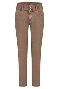 Thumbnail for Buena Vista Tummyless Cropped Stretch Twill Hose in Caffe Latte 2409-B5827 im Sale