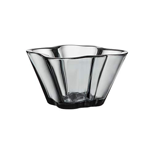 Iittala Schale Aalto 75 mm Grau aus Glas im Sale
