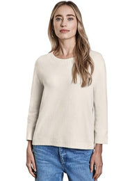 Thumbnail for STREET ONE Damen A302875 Strickpullover Mit Rundhals, Mellow Yellow Mel., EU im Sale