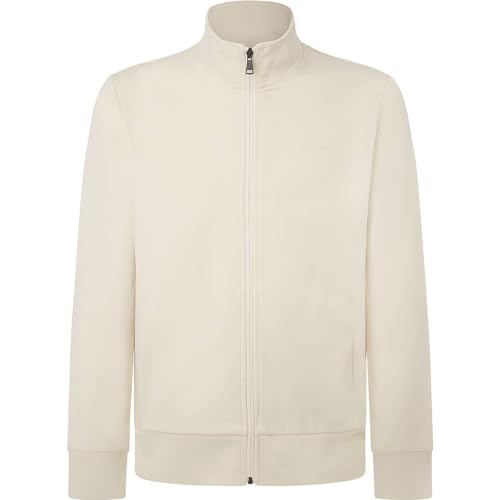 Hackett London Men's Essential Fz Sweatshirt, Grey Marl, im Sale