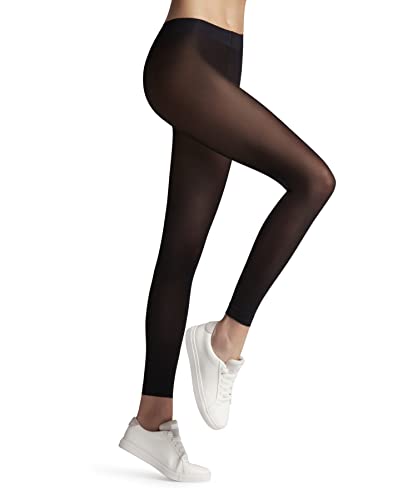 FALKE Damen Leggings Matt Deluxe 30 DEN W Le transparent einfarbig 1 Stück, Schwarz Black 3009, im Sale