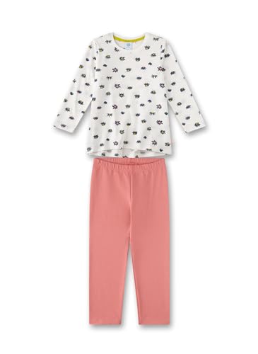 Sanetta Mädchen-Schlafanzug lang Off-White | Hochwertiger und bequemer Schlafanzug aus Bio-Baumwolle für Mädchen. Pyjamaset für Mädchen 098 im Sale