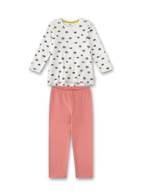 Thumbnail for Sanetta Mädchen-Schlafanzug lang Off-White | Hochwertiger und bequemer Schlafanzug aus Bio-Baumwolle für Mädchen. Pyjamaset für Mädchen 098 im Sale