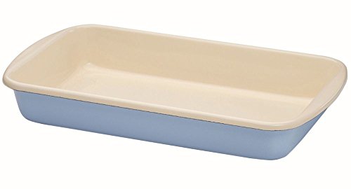 Riess, 0435-006, Auflaufform 36/21.5, CLASSIC - BUNT/PASTELL, Farbe Blau, Maße x 21.5 cm, Höhe 5.7 cm, Emaille, Induktion im Sale