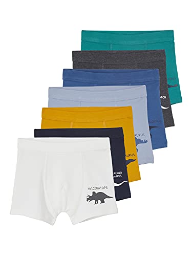 Vertbaudet 7er-Pack Jungen Boxershorts, Dinosaurier im Sale