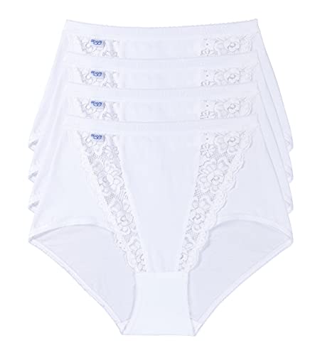 sloggi Women's Chic Maxi 4P Briefs, White, 38 on sale