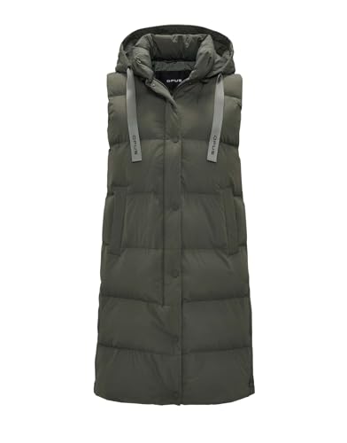 OPUS Damen Weste | Longweste WIGILO Regular mit recycelter Wattierung black, 40 im Sale