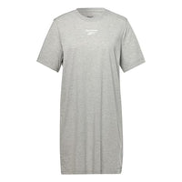 Thumbnail for Reebok Damen Tee Kleid, Medium Grey Heather/White, im Sale