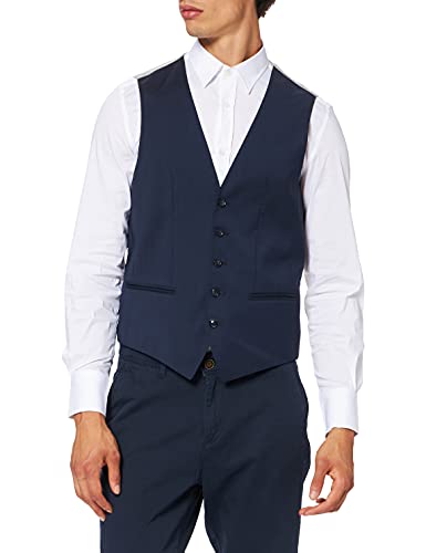 bugatti Herren 780200-99801 Anzugweste,per Pack Blau (Marine 390),56 (Herstellergröße:56) im Sale