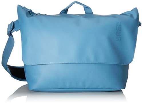 BREE Unisex-Erwachsene Punch 731, Provenc. Blue, Messenger W19 Umhängetasche Blau (Provincial Blue) im Sale