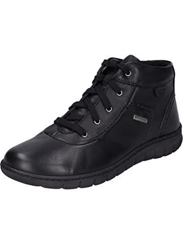 Josef Seibel Damen Schnürstiefeletten Steffi 53,Weite G (Normal),Wechselfußbett,wasserdicht,übergangsschuhe,Bootee,schwarz,37 EU im Sale