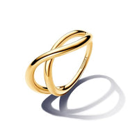 Thumbnail for PANDORA Essence Organisch Geformter Unendlichkeitsring aus Sterling Silber mit vergoldeter Metalllegierung, im Sale