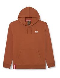 Thumbnail for Alpha Industries Basic Small Logo Hoodie für Herren Hazel Brown im Sale