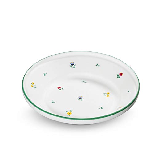 GMUNDNER KERAMIK Rim bowl without handle Diameter: 28 cm Scattered flower tableware, handmade in Austria