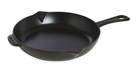 Thumbnail for STAUB cast iron frying pan / sauté pan, 26 cm, with pouring spout, with matte black enamel on the inside of the pan, for all hob types including induction and oven, black on sale
